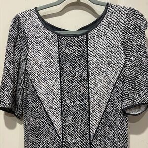 Tart Monochrome Patterned Mini Dress